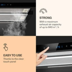 Klarstein Mariana Neo 60, Flat Screen Hood, 60cm, 640 M³ / H, Exhaust Air, LED 8 Klarstein Mariana Neo 60, Flat Screen Hood, 60cm, 640 M³ / H, Exhaust Air, LED -Home Chef Shop 42770283 4