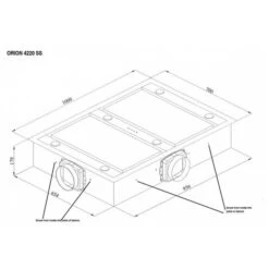 Scorpio 100 X 70cm Ceiling Hood With External Motor -Home Chef Shop 49134482 3