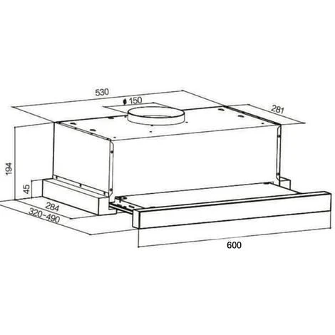 Econolux ART11337 60cm Telescopic Cooker Hood Stainless Steel 2 Econolux ART11337 60cm Telescopic Cooker Hood Stainless Steel - Image 2