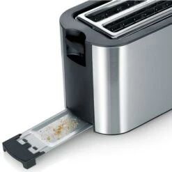 Severin AT2590 4 Slice Long Slot Stainless Steel Toaster 1400W -Home Chef Shop 51208482 3