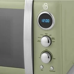 Swan Retro 800W LED Digital Microwave Green -Home Chef Shop 53434704 5