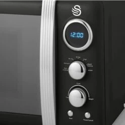 Swan Retro 800W LED Digital Microwave Black -Home Chef Shop 53434754 5
