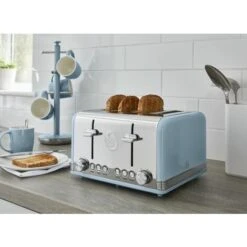 Swan 4 Slice Retro Blue Toaster -Home Chef Shop 53434755 4