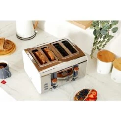 Swan 4 Slice Nordic White Toaster -Home Chef Shop 54674031 5