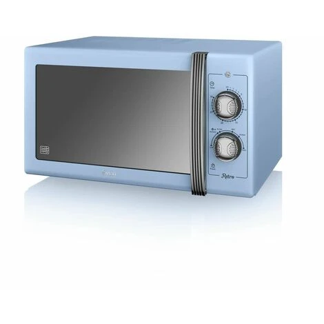 Swan Retro 25L 900W Manual Microwave Blue 1 Swan Retro 25L 900W Manual Microwave Blue