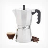 VonShef Aluminium Stovetop Coffee Maker 12 Cup (600ml) - Italian Style Espresso Maker Moka Pot For Ground Coffee Cappuccinos, Lattes, Flat Whites - Includes A Free Replacement Gasket And Filter