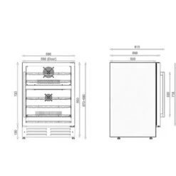 Edesa ART29643 60cm Stainless Steel Wine Cooler -Home Chef Shop 60112445 3