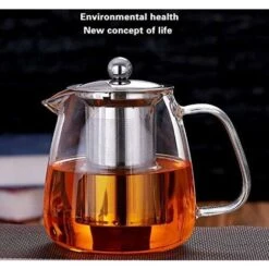 Glass Teapot With Brewing Teapot 500ml/17oz The Teapot Stove Is Safe And Heat-Resistant Blooming And Loose Leaf Teapot Set. -Home Chef Shop 60699641 3