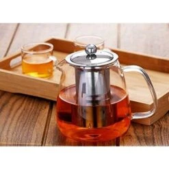 Glass Teapot With Brewing Teapot 500ml/17oz The Teapot Stove Is Safe And Heat-Resistant Blooming And Loose Leaf Teapot Set. -Home Chef Shop 60699641 5