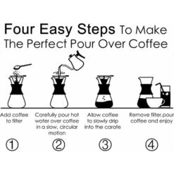Pour Over Coffee Maker 20 Oz,Pour Over Coffee Dripper Glass Carafe,Pour Over Coffee Maker With Handle,Pour Over Coffee Maker With Borosilicate Glass Carafe -Home Chef Shop 60700269 3