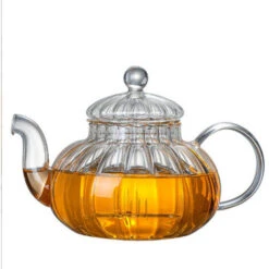 Glass Teapot With Infuser Pumpkin Design(600ml Pumpkin Teapot) -Home Chef Shop 60700270 5