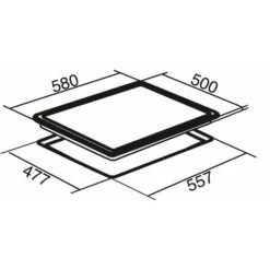 SIA GHG612BL 60cm Black 4 Burner Gas On Glass Hob With Enamel Pan Stands & FFD -Home Chef Shop 65334540 4