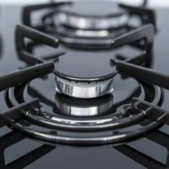 SIA GHG713BL 70cm Black 5 Burner Gas On Glass Hob With Enamel Pan Stands & FFD -Home Chef Shop 65334544 3