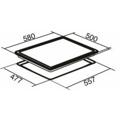 SIA GHG602WH 60cm White 4 Burner Gas On Glass Hob With Cast Iron Pan Stands -Home Chef Shop 65334556 4
