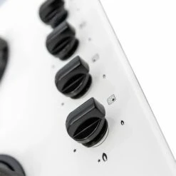 SIA GHG602WH 60cm White 4 Burner Gas On Glass Hob With Cast Iron Pan Stands -Home Chef Shop 65334556 5