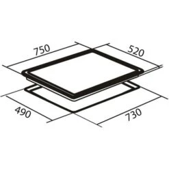 SIA INDH75BL 75cm Black Touch Control 5 Zone Induction Hob With Child Lock -Home Chef Shop 65334557 3