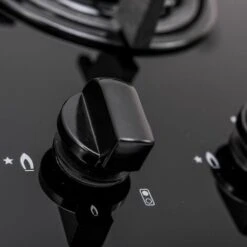 SIA GHG301BL 30cm Black 2 Burner Gas On Glass Domino Hob & Cast Iron Stands -Home Chef Shop 65334565 5