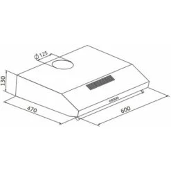 SIA VSR60BL 60cm Black Slim Visor Cooker Hood Kitchen Extractor Fan -Home Chef Shop 65334600 4