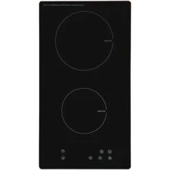 SIA INDH30BL 30cm Black Domino 2 Zone Touch Control Electric Induction Hob
