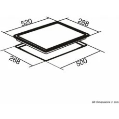 SIA INDH30BL 30cm Black Domino 2 Zone Touch Control Electric Induction Hob -Home Chef Shop 65334602 4