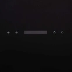 60cm Black / Gold Cooker Hood Kitchen Extractor Fan, Angled Design - SIA AHC60BL -Home Chef Shop 65334643 3