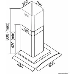 SIA CGH60WH 60cm White Curved Glass Chimney Cooker Hood Kitchen Extractor Fan -Home Chef Shop 65334648 4