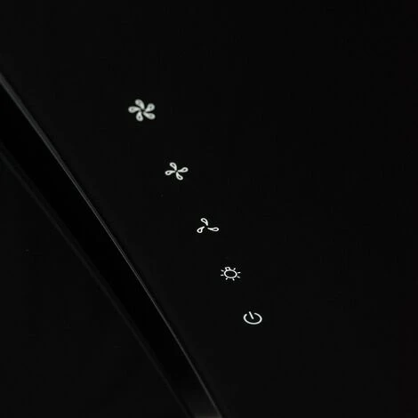 SIA AT71BL 70cm Touch Control Black Angled Glass Cooker Hood Extractor Fan 3 SIA AT71BL 70cm Touch Control Black Angled Glass Cooker Hood Extractor Fan - Image 3