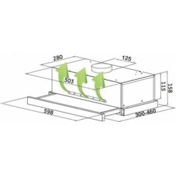 SIA TSH60SS 60cm Stainless Steel Telescopic Integrated Cooker Hood Extractor Fan -Home Chef Shop 65334696 4