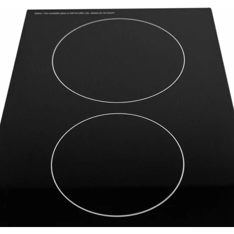 SIA CERH30BL 30cm 2 Burner Domino Ceramic Electric Hob In Black, Knob Control 2 SIA CERH30BL 30cm 2 Burner Domino Ceramic Electric Hob In Black, Knob Control - Image 2