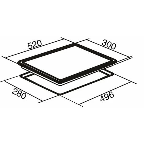 SIA CERH30BL 30cm 2 Burner Domino Ceramic Electric Hob In Black, Knob Control 4 SIA CERH30BL 30cm 2 Burner Domino Ceramic Electric Hob In Black, Knob Control - Image 4