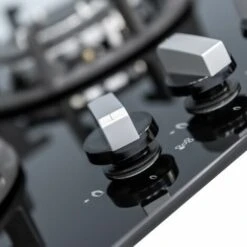 SIA R8 70cm Black 5 Burner Gas On Glass Hob With Cast Iron Pan Stands -Home Chef Shop 65334755 3