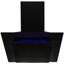 SIA AGE71BL 70cm Black 3 Colour LED Edge Lit Angled Glass Cooker Hood Extractor -Home Chef Shop 65334758 5