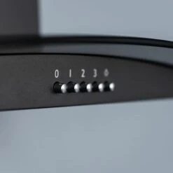 SIA CGH80BL 80cm Curved Glass Chimney Cooker Hood Extractor Fan In Black -Home Chef Shop 65334765 3