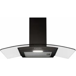 SIA CGH80BL 80cm Curved Glass Chimney Cooker Hood Extractor Fan In Black -Home Chef Shop 65334765 5