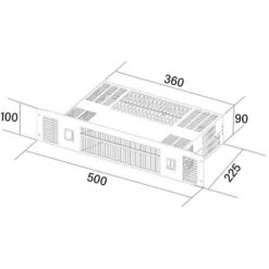 SIA PLH1 2kW Stainless Steel Slimline Electric Kitchen Plinth Heater -Home Chef Shop 65334793 4