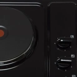 SIA PHP601BL 60cm Black 4 Zone Electric Solid Plate Easy Clean Side Control Hob -Home Chef Shop 65334795 3