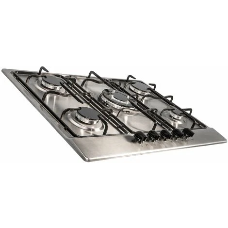 SIA SSG702SS 70cm 5 Burner Gas Hob In Stainless Steel With Enamel Pan Stands 5 SIA SSG702SS 70cm 5 Burner Gas Hob In Stainless Steel With Enamel Pan Stands - Image 5