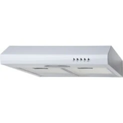 SIA STE50WH 50cm White Slimline Visor Cooker Hood Kitchen Extractor Fan