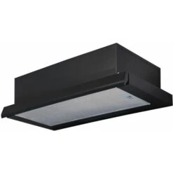SIA TSH60BL 60cm Black Telescopic Integrated Cooker Hood Kitchen Extractor Fan -Home Chef Shop 65334809 5