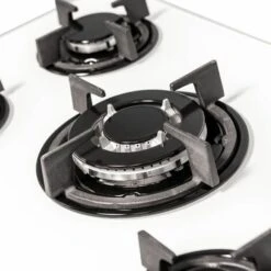 SIA GHG703WH 70cm White 5 Burner Gas On Glass Hob With Cast Iron Pan Stands -Home Chef Shop 65334842 3