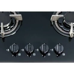 SIA GHG603BL 60cm Black 4 Burner Gas On Glass Hob With Cast Iron Pan Stands -Home Chef Shop 65334854 5