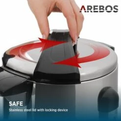 AREBOS Mulled Wine Maker 950 W Hot Beverage Dispenser 6.8 L With Drip Tray, Outlet Tap, Thermostat And Overheating Protection Temperature Setting From 30-110°C -Home Chef Shop 65752108 5