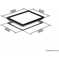 SIA INDH61BL 60cm ECO 13 Amp Plug In 4 Zone Touch Control Induction Hob In Black -Home Chef Shop 65896116 4