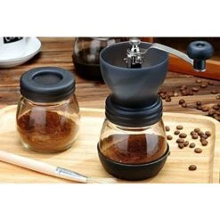 Manual Coffee Grinder, Premium Adjustable Ceramic Coffee Grinder, Black -Home Chef Shop 67260086 5