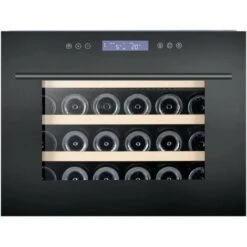 Edesa ART29647 60cm Built In Column Black Glass Wine Cooler