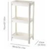 3 Tier Slim Organizer Storage Cart Laundry Trolley Bathroom Shelves Organizer, For Bathroom Laundry Room Pantry Kitchen Narrow Places