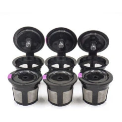 Reusable K Cups For Keurig, Universal Refillable Coffee Filters For Single Serve Coffee Maker, 3-Pack Of Reusable Pods, Black 7 Reusable K Cups For Keurig, Universal Refillable Coffee Filters For Single Serve Coffee Maker, 3-Pack Of Reusable Pods, Black -Home Chef Shop 68106291 3