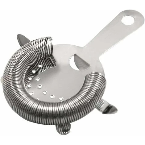 Hawthorne Cocktail Strainer Stainless Steel Bar Strainer Professional 4 Prong Strainer With 100 Wire Spring 1 Hawthorne Cocktail Strainer Stainless Steel Bar Strainer Professional 4 Prong Strainer With 100 Wire Spring