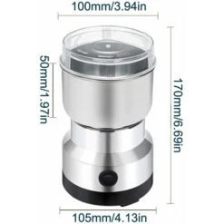 Multipurpose Electric Coffee Bean Grinding Tool Stainless Steel Milling Machine For Seeds Spices Herbs Nuts,EU Plug - EU Plug -Home Chef Shop 69293016 5
