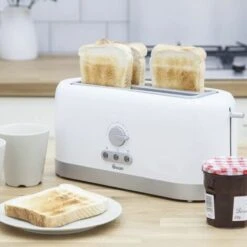 Swan 4 Slice LongSlot White Toaster -Home Chef Shop 69406189 3
